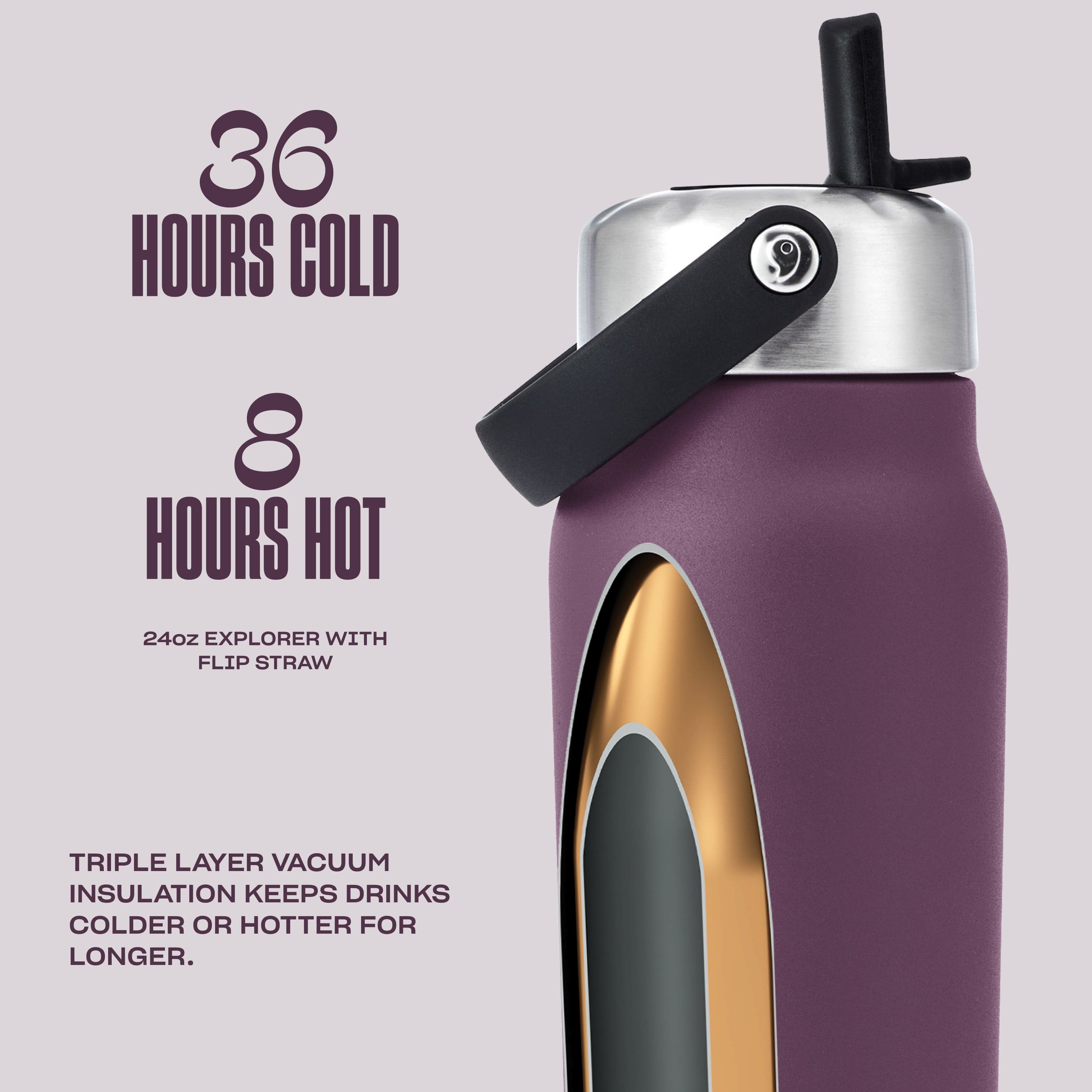 Explorer with Flip Straw Lid | 24oz