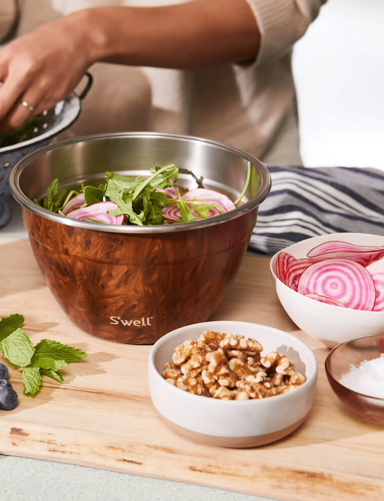 Teakwood Salad Bowl Kit S'well