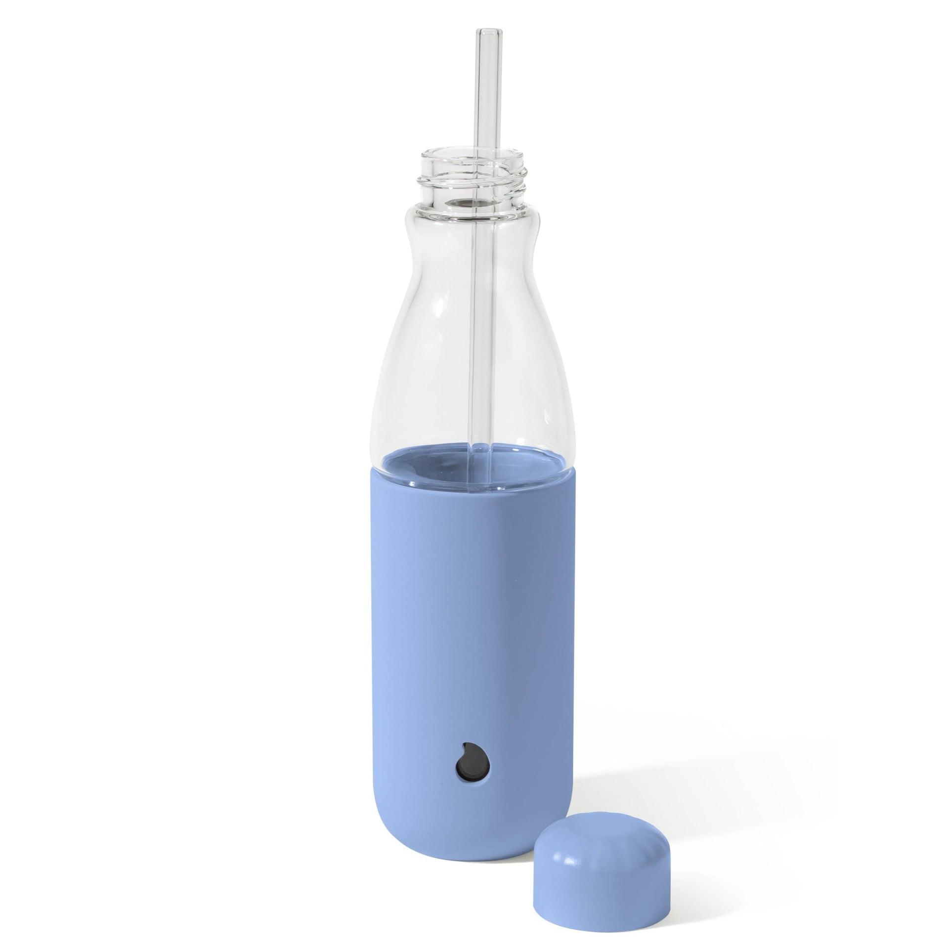 Glass Original Bottle 18oz | Plastic Free Water Bottle Chambray
