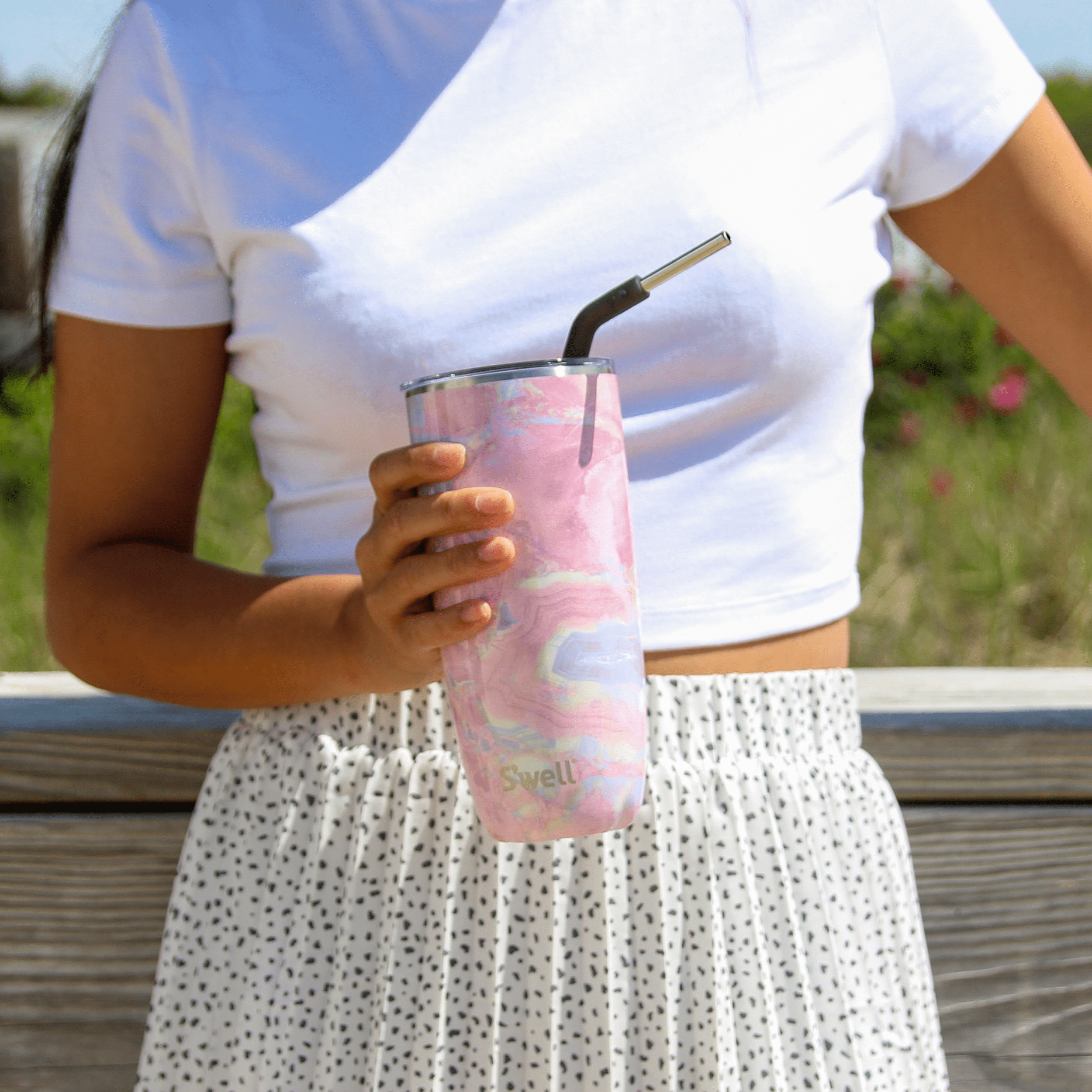 #color_Geode Rose | 24oz Tumbler with Straw