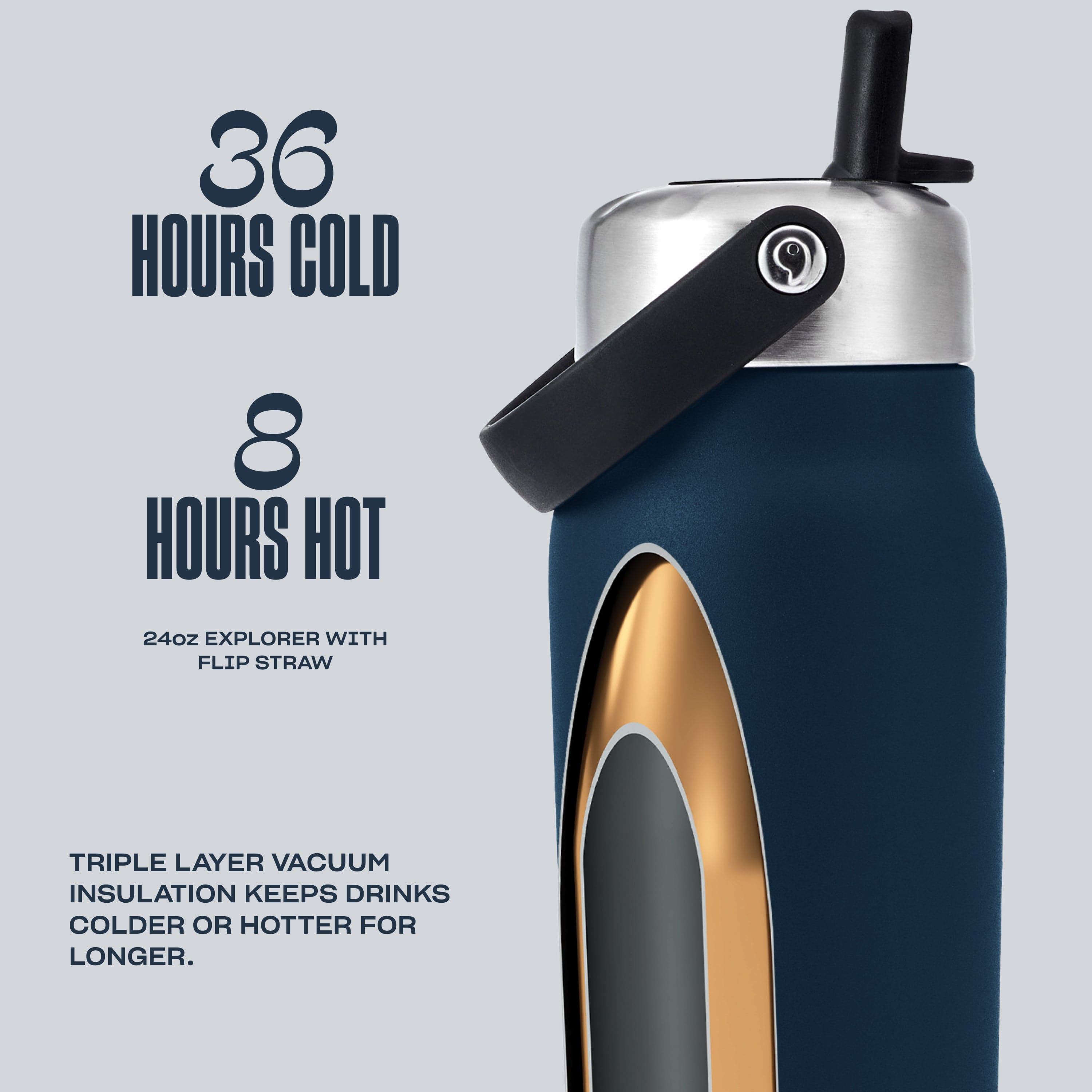 Explorer with Flip Straw Lid | 24oz