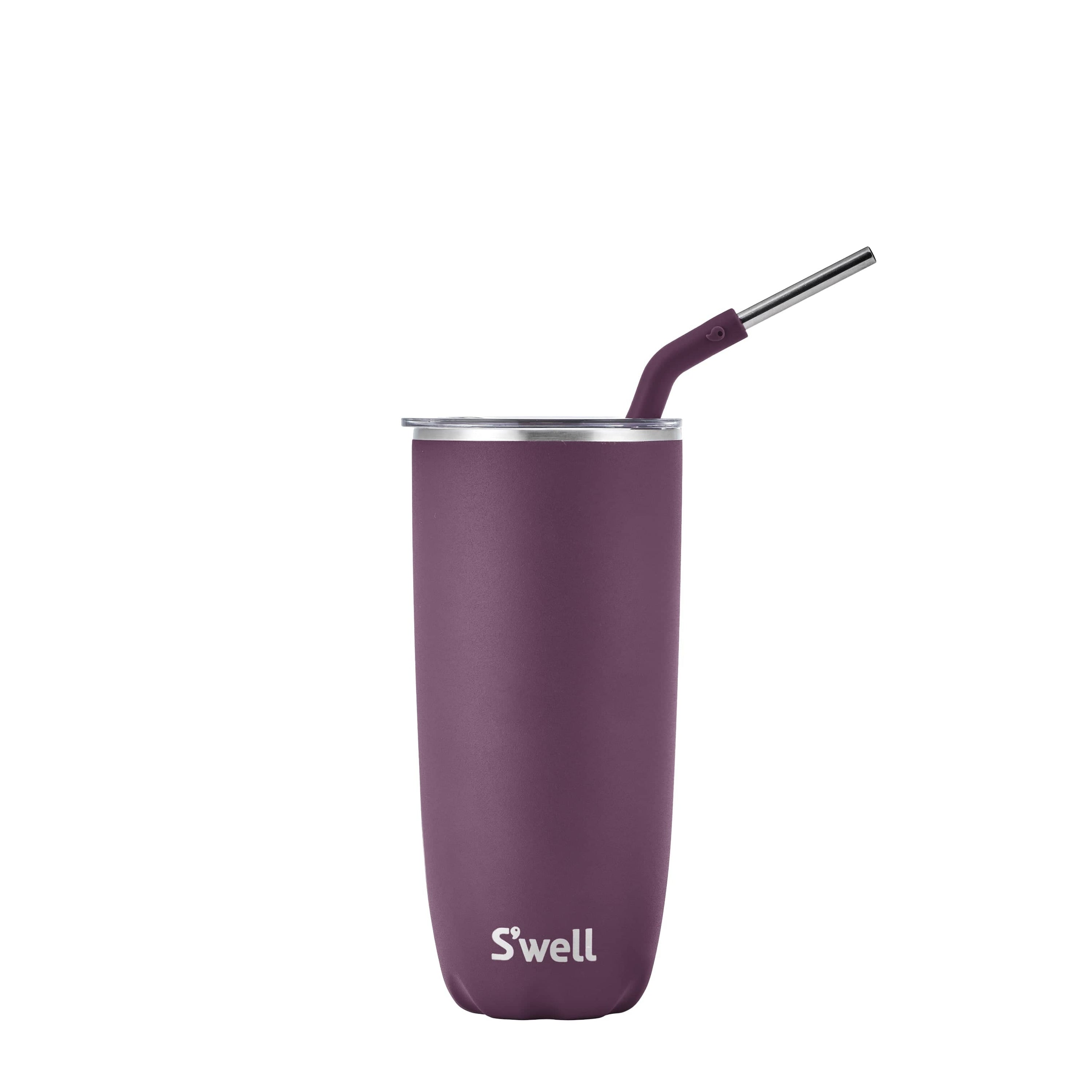 Reusable Stainless Steel Tumbler with Straw & Lid