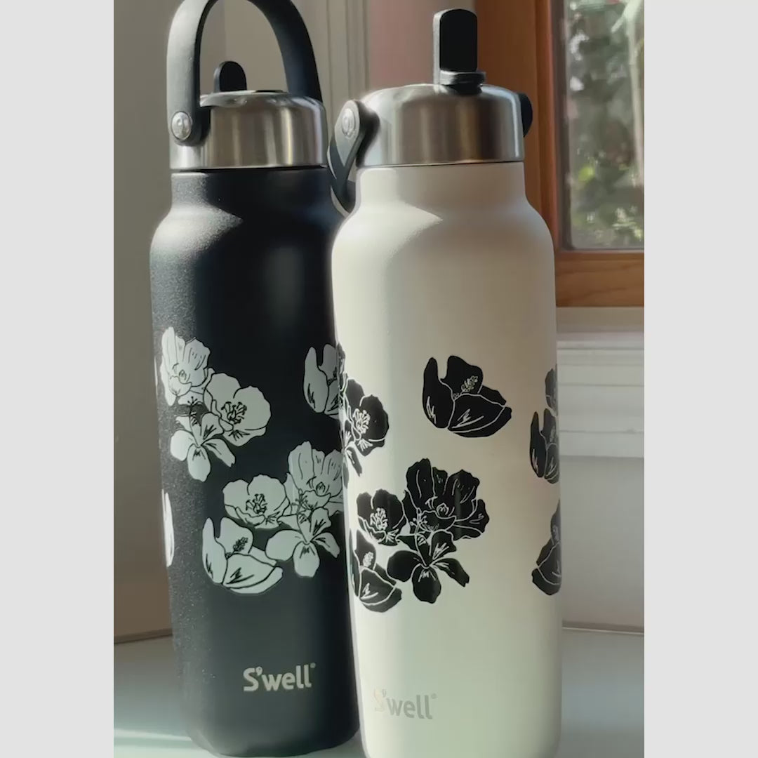 Explorer with Flip Straw Lid | 40oz | Limited Edition Charcoal Bloom