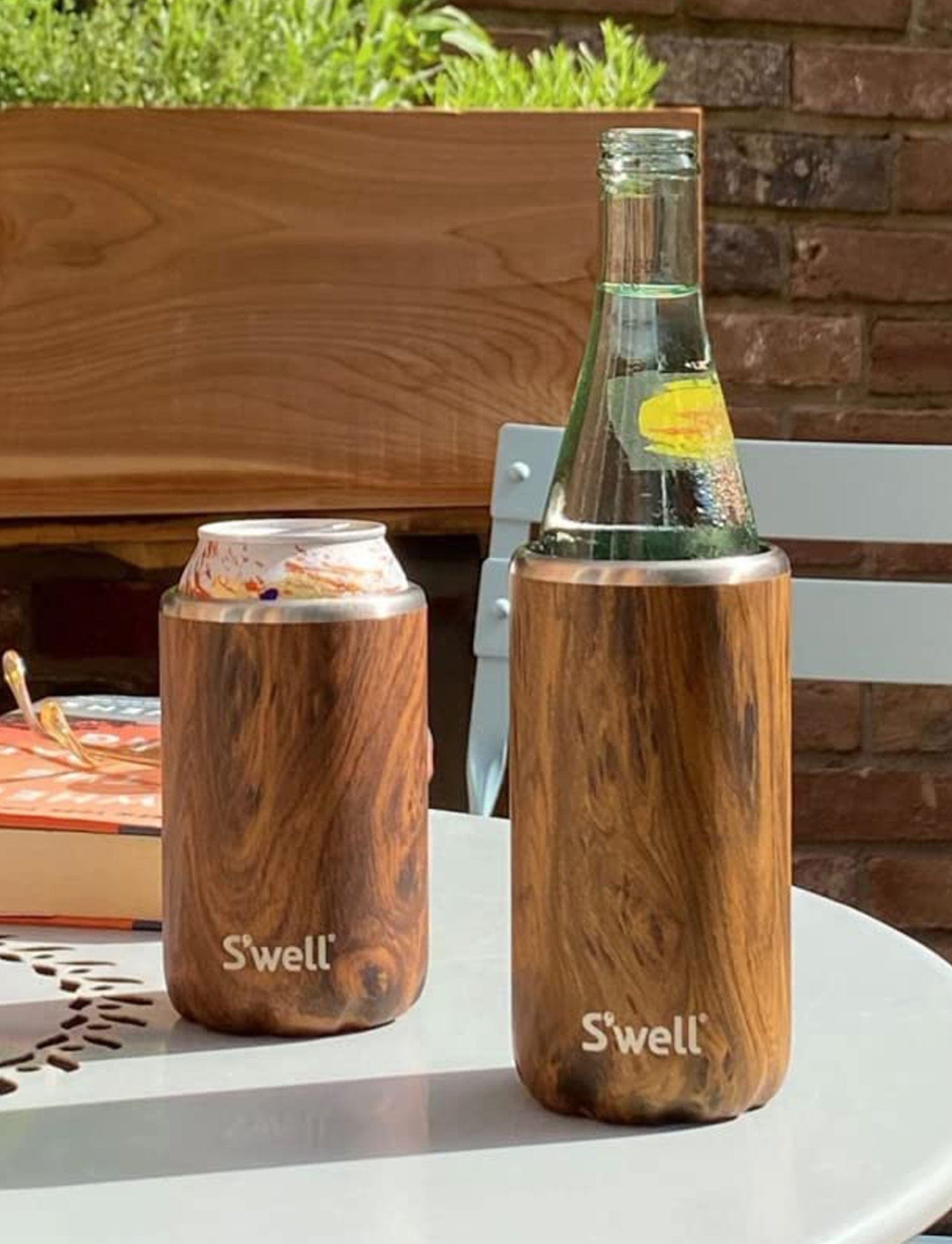 Slim Teakwood Drink Chiller S'well